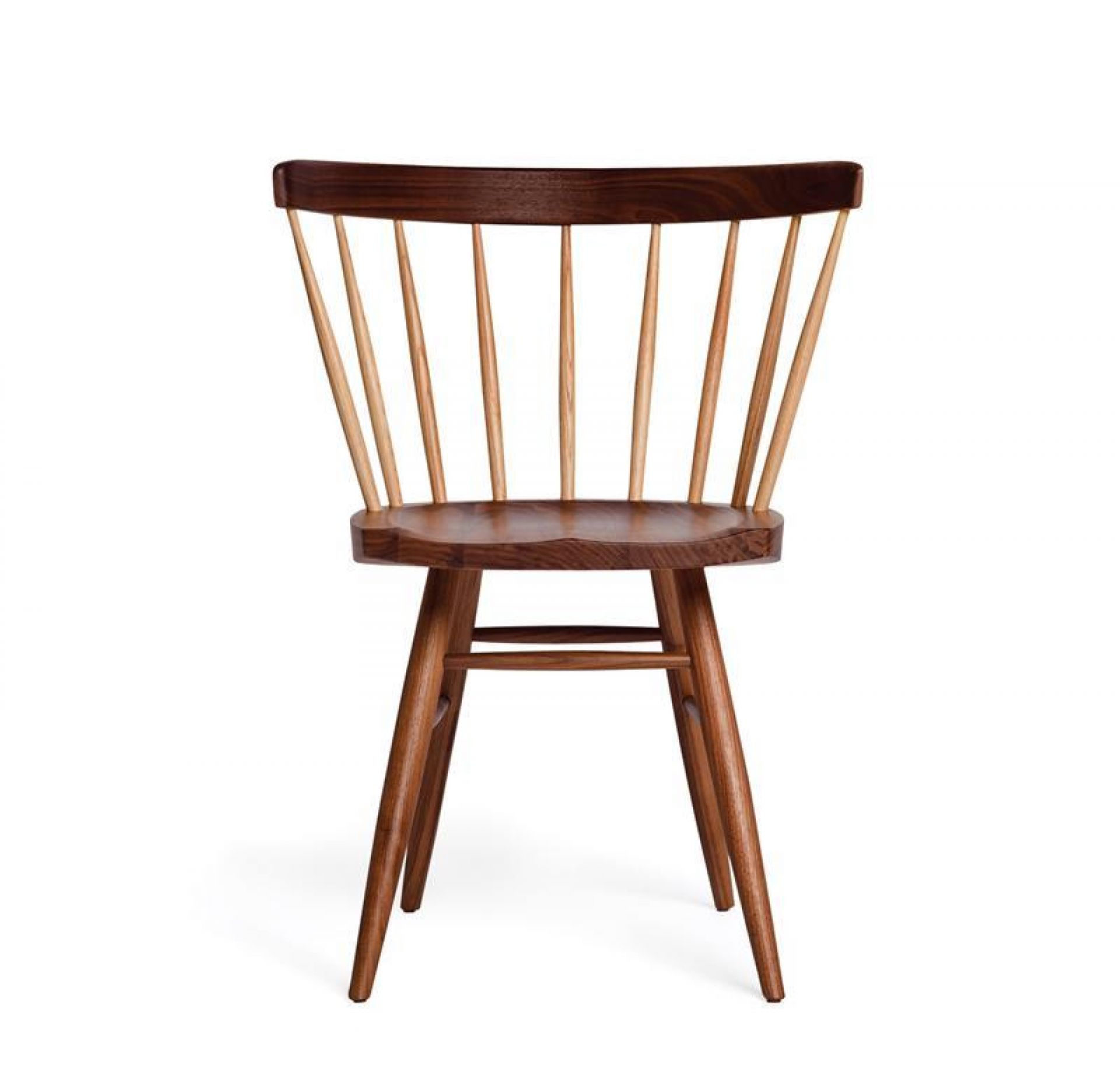 Holzstuhl im Windsor-Stil, Knoll International Straight Stuhl, modernes Design für Esszimmer und Wohnbereich.