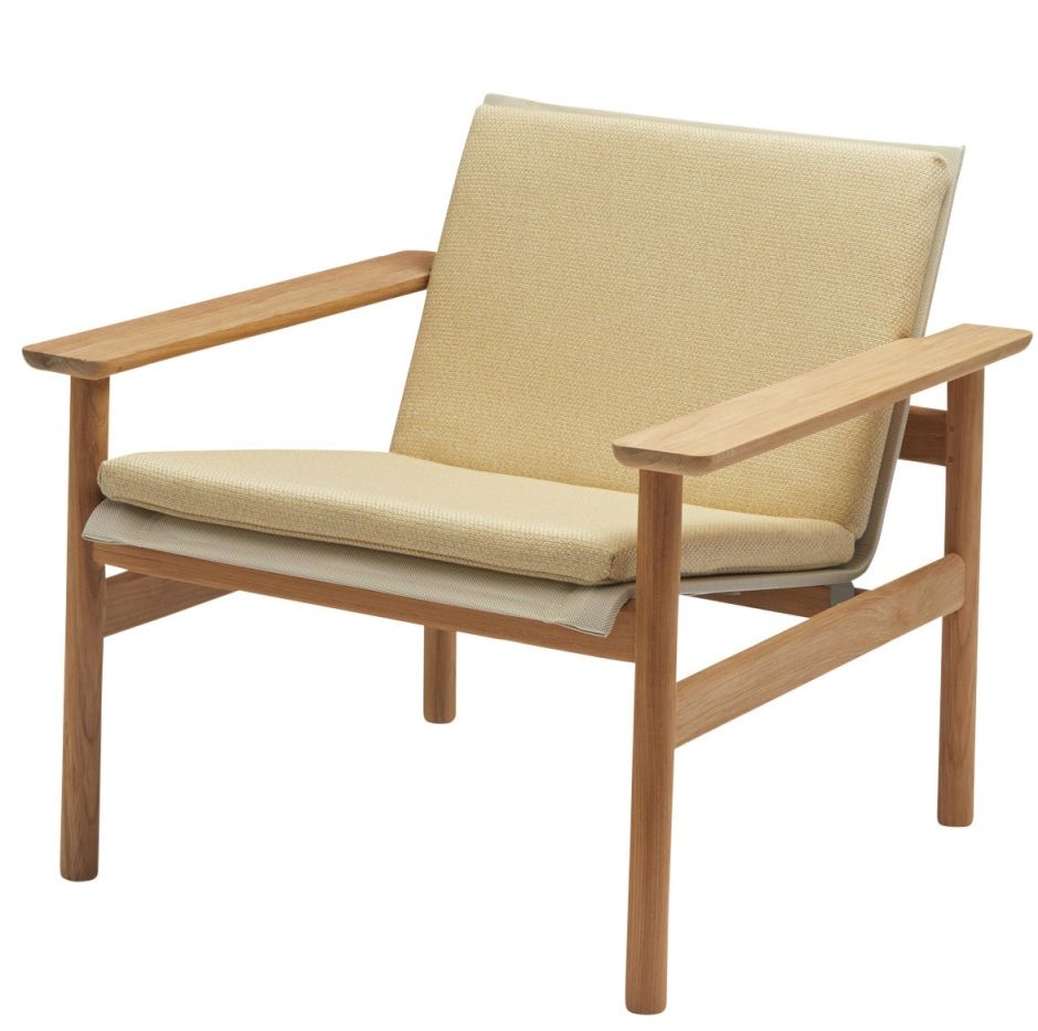 Pelagus Lounge Chair-zitkussen van Skagerak by Fritz Hansen, honinggeel