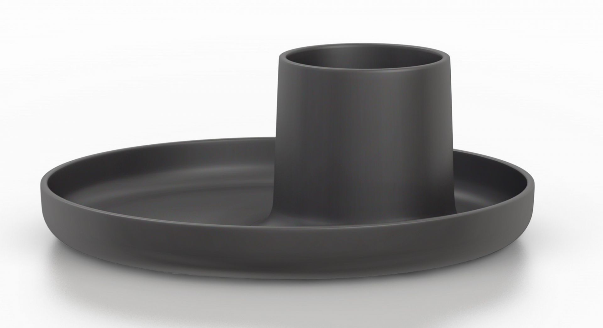 Dunkelgrauer O-Tidy Stiftehalter von Vitra: Schreibtischorganizer für Stifte und Bürobedarf.