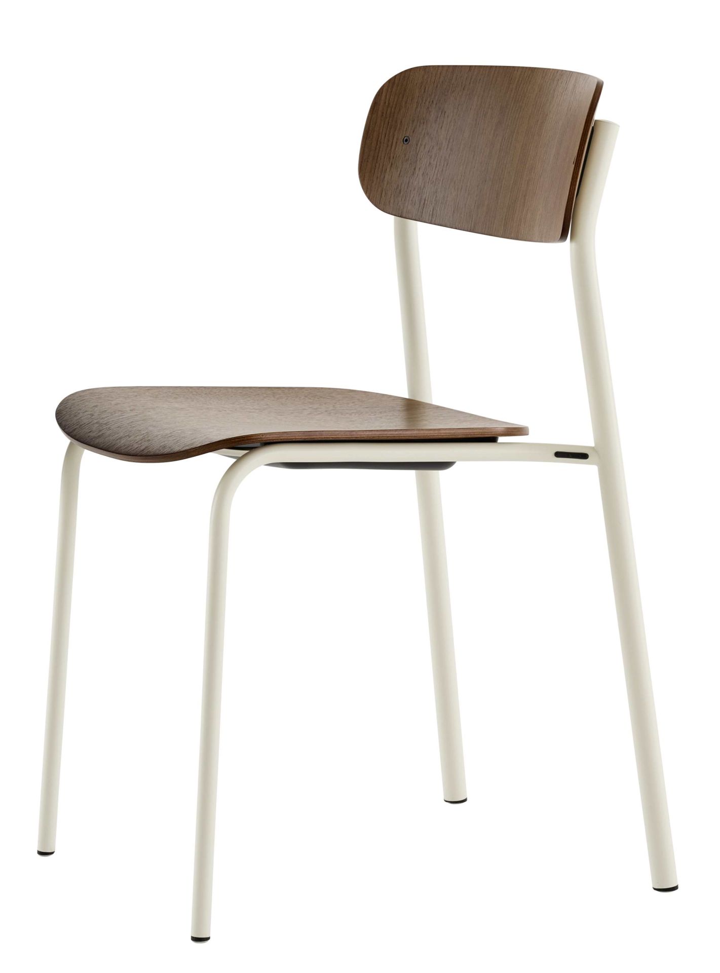 S 243 Stahlrohr Stuhl in Olivgrün von Thonet, ein Einzelstück mit Holz-Sitzfläche und Rückenlehne.