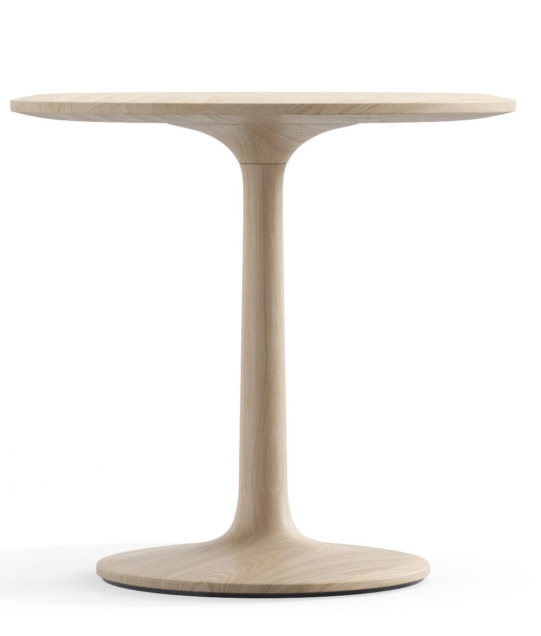 Turntable Couch Beistelltisch Zeitraum aus hellem Holz, minimalistisches Design für Wohnzimmer und Wartebereiche.