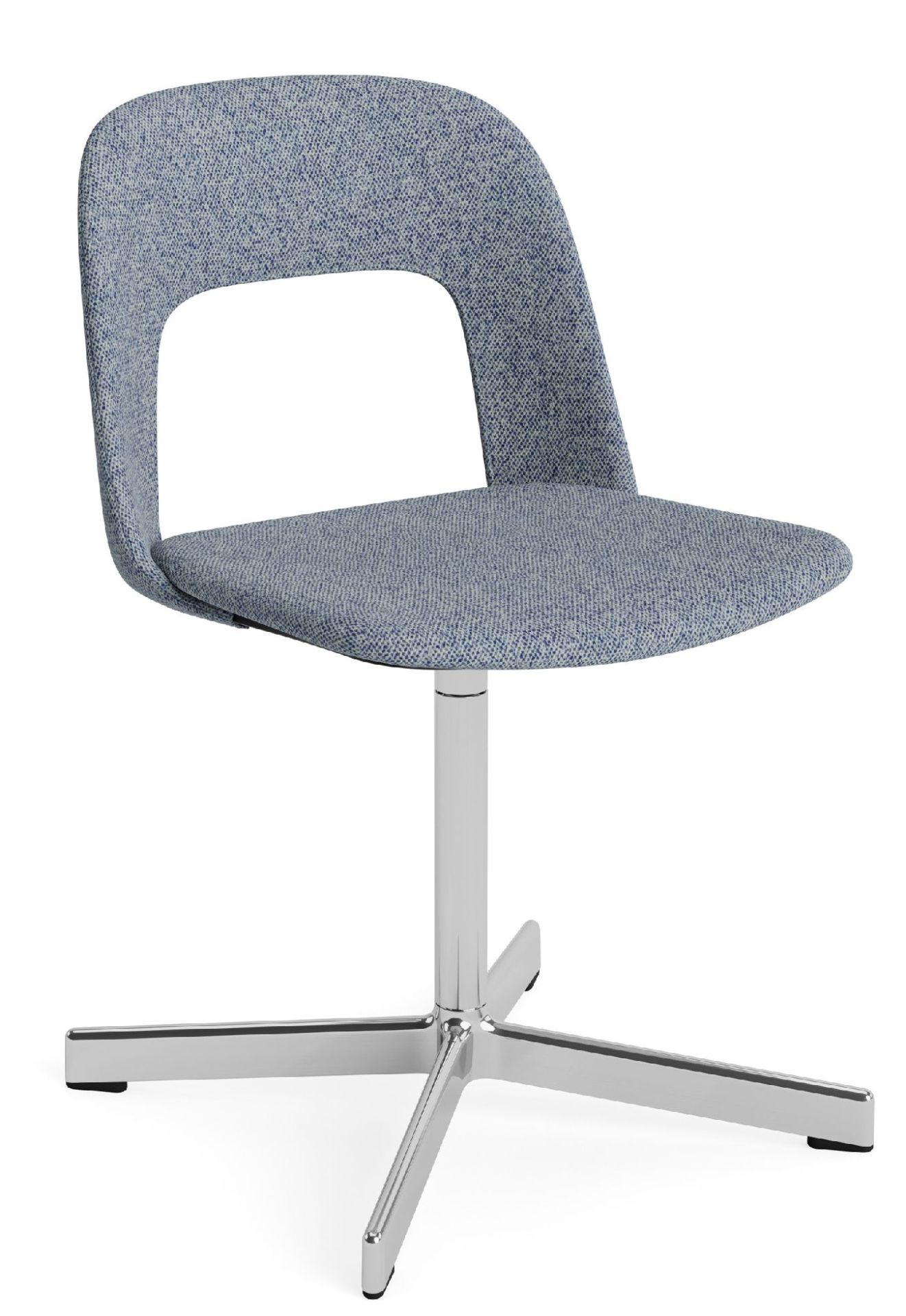 Layout Side Chair 134 stoel met vierpotig draaivoet van Hay