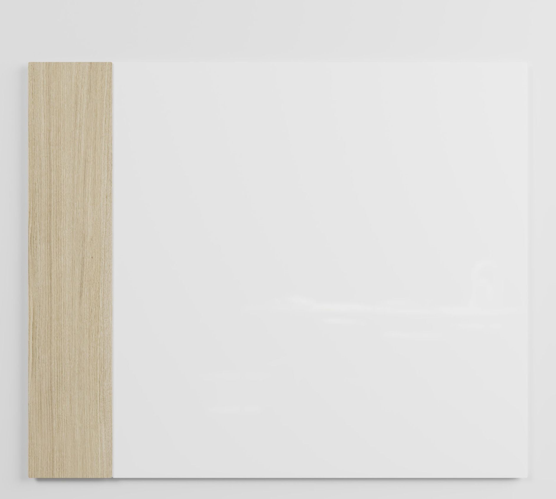 Chat Board Classic Crafted Wandtafel: Magnetische Glastafel in Weiß mit Holzrahmen für Büro und Zuhause.