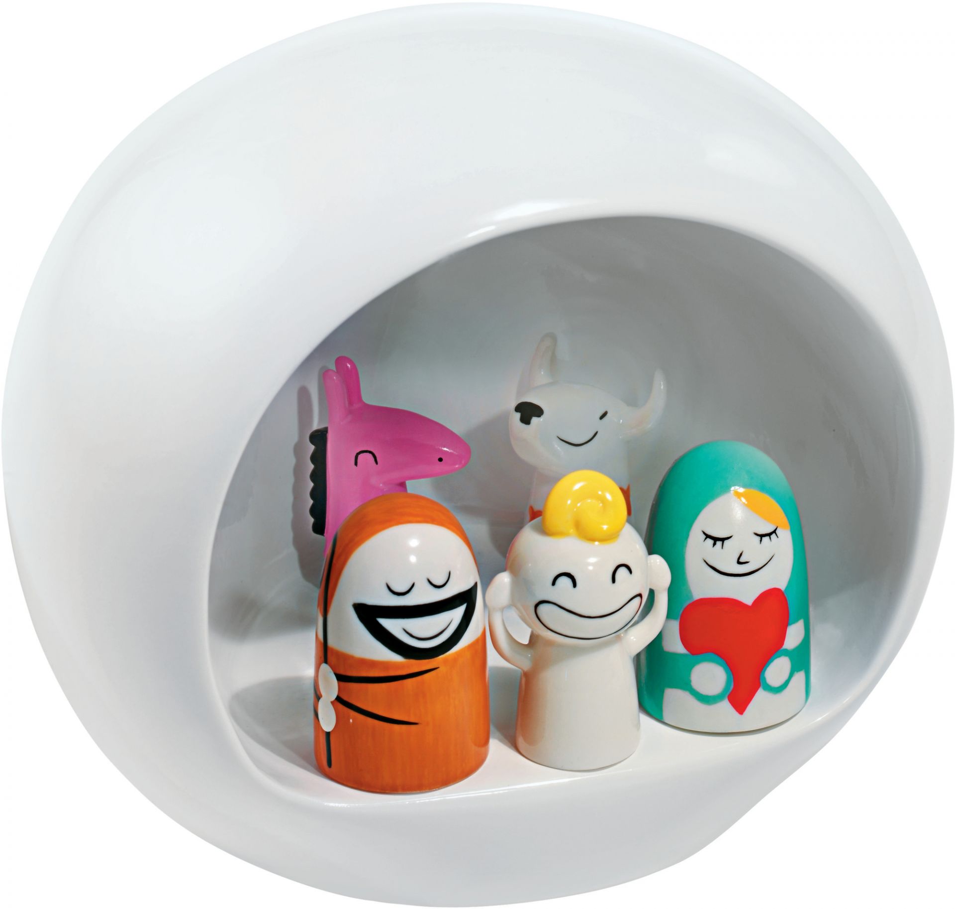AMGI10 Presepe Group Kerststal Wit Alessi UNIEK EXEMPLAAR