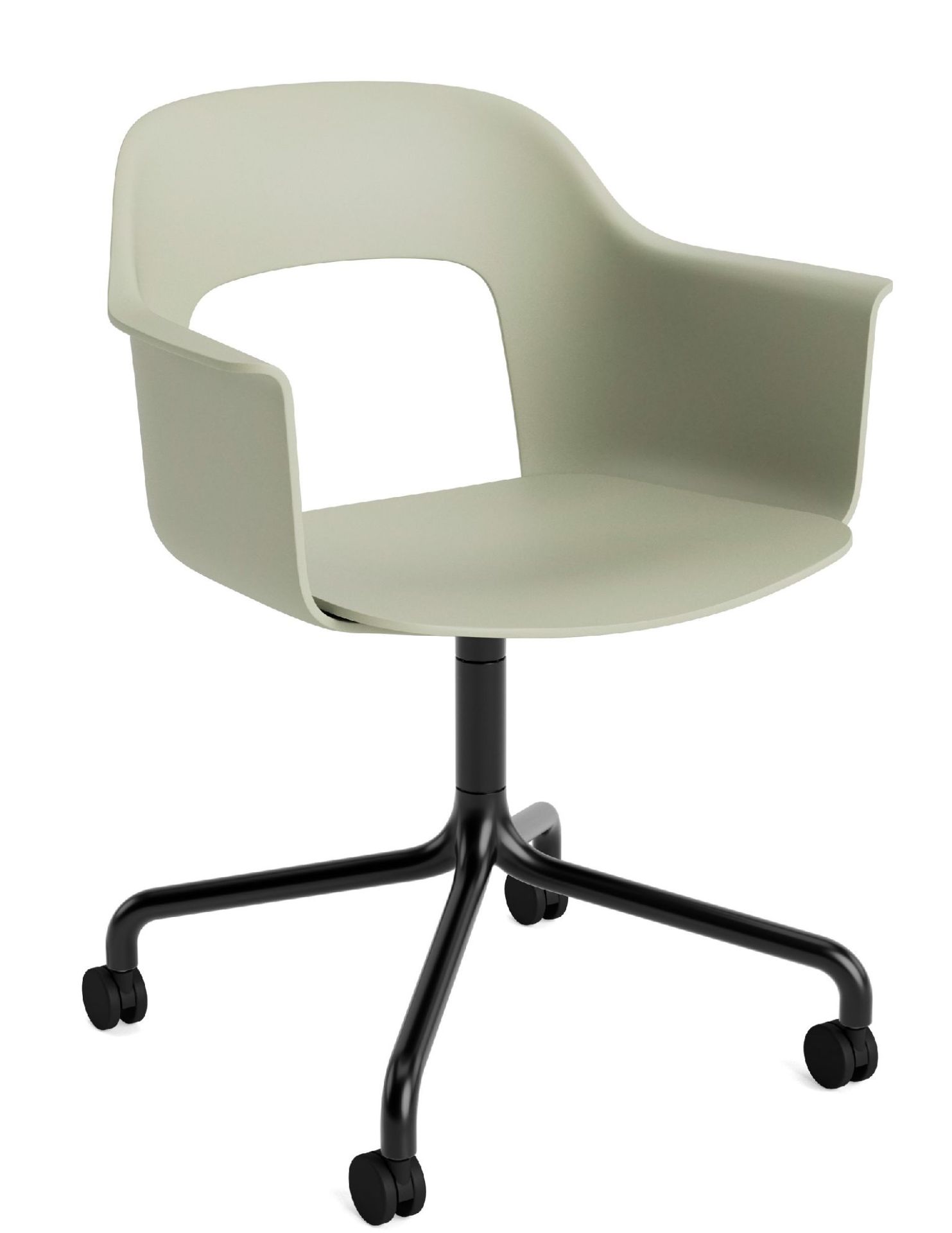 Layout fauteuil 261 met armleuningen van Hay