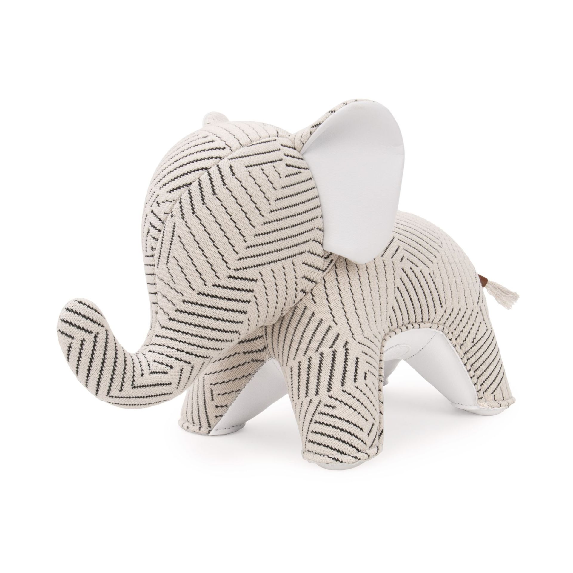 Boekensteun Olifant Abby Razzle Dazzle wit Züny x Kvadrat