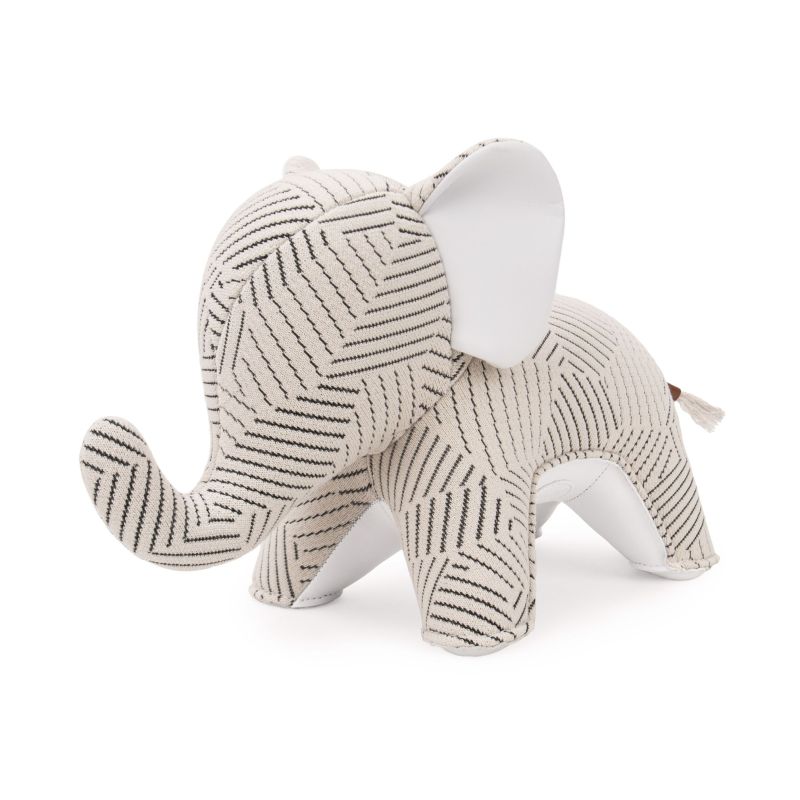 Boekensteun Olifant Abby Razzle Dazzle wit Züny x Kvadrat