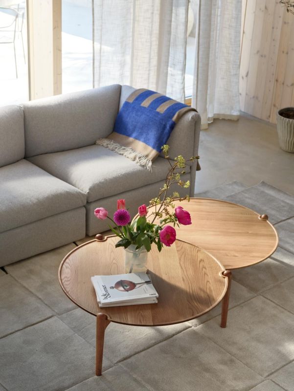 Aria Table salontafel NATUUR EIK / LOW Ø 90 x H 30 cm Design House Stockholm UNIEK EXEMPLAAR