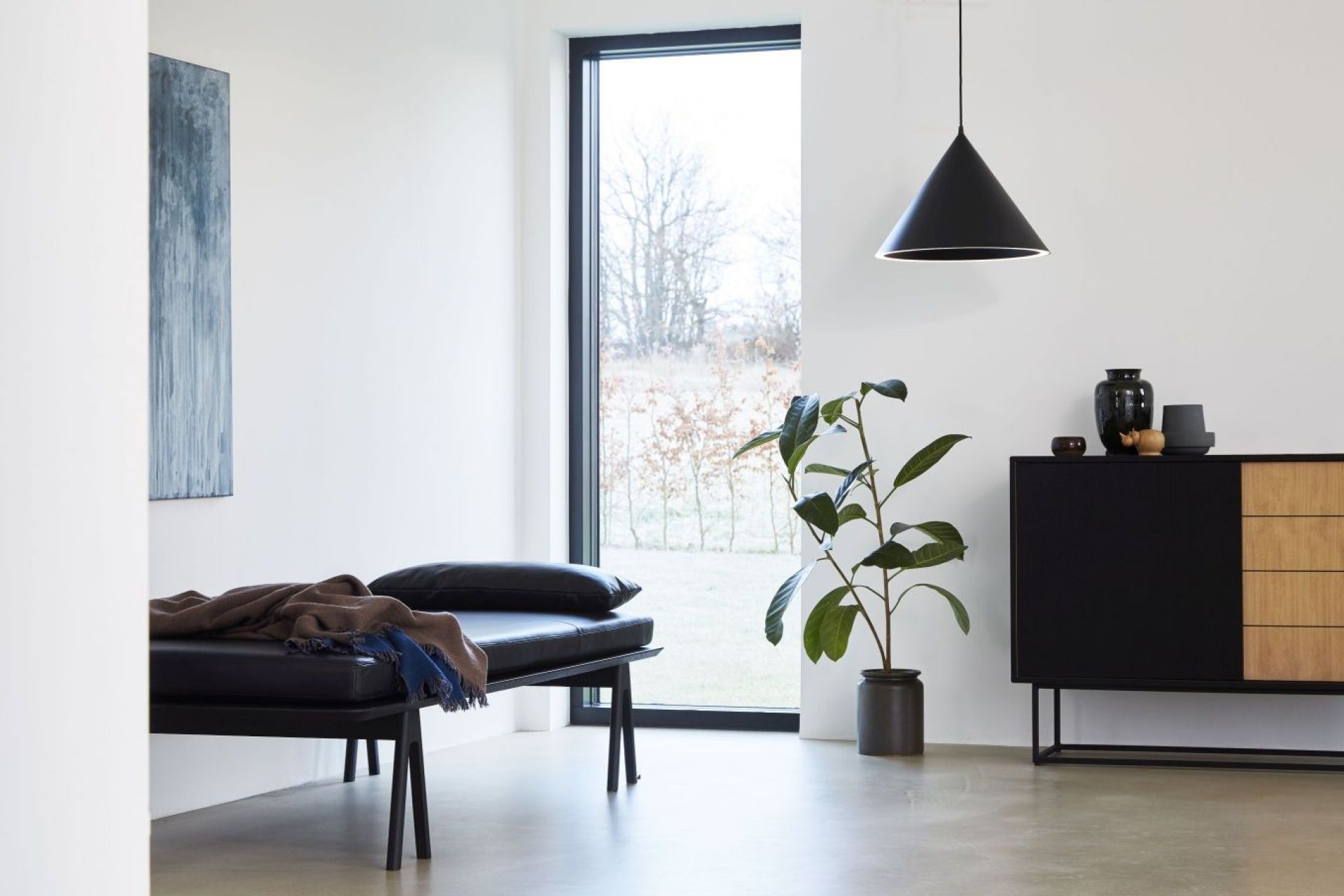 Annular Pendant hanglamp Zwart Woud