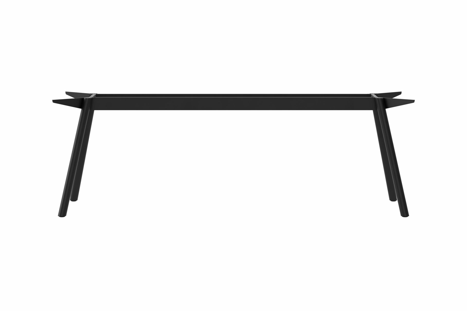 Masa Tischgestell aus Stahl von New Tendency, schwarzes minimalistisches Design für Esstische und Schreibtische.