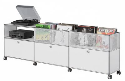 Sideboard met opbergruimte voor vinylplaten USM Haller