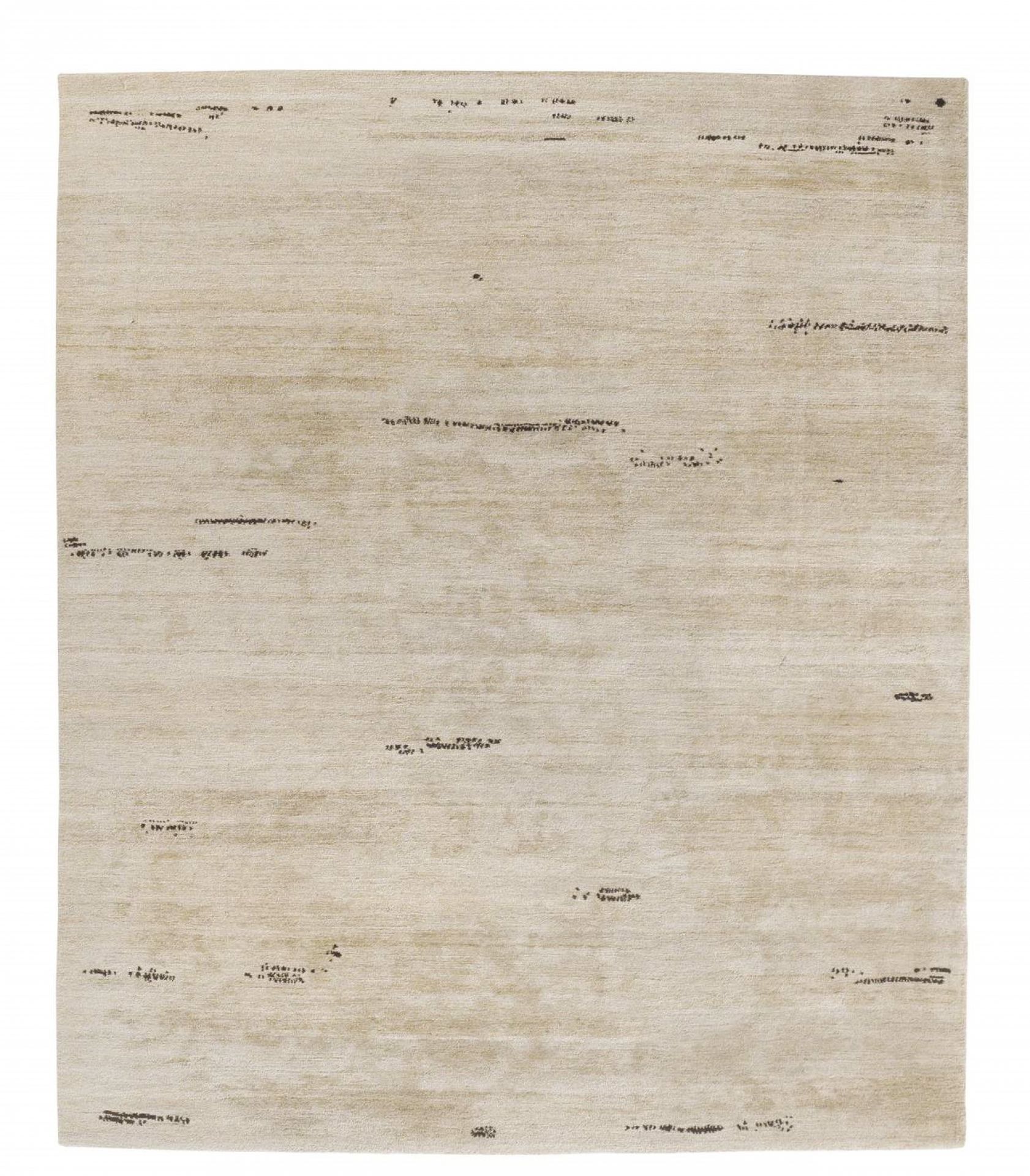 Beiger Legends of Carpets Teppich von Walter Knoll mit abstraktem Muster und minimalistischem Design.