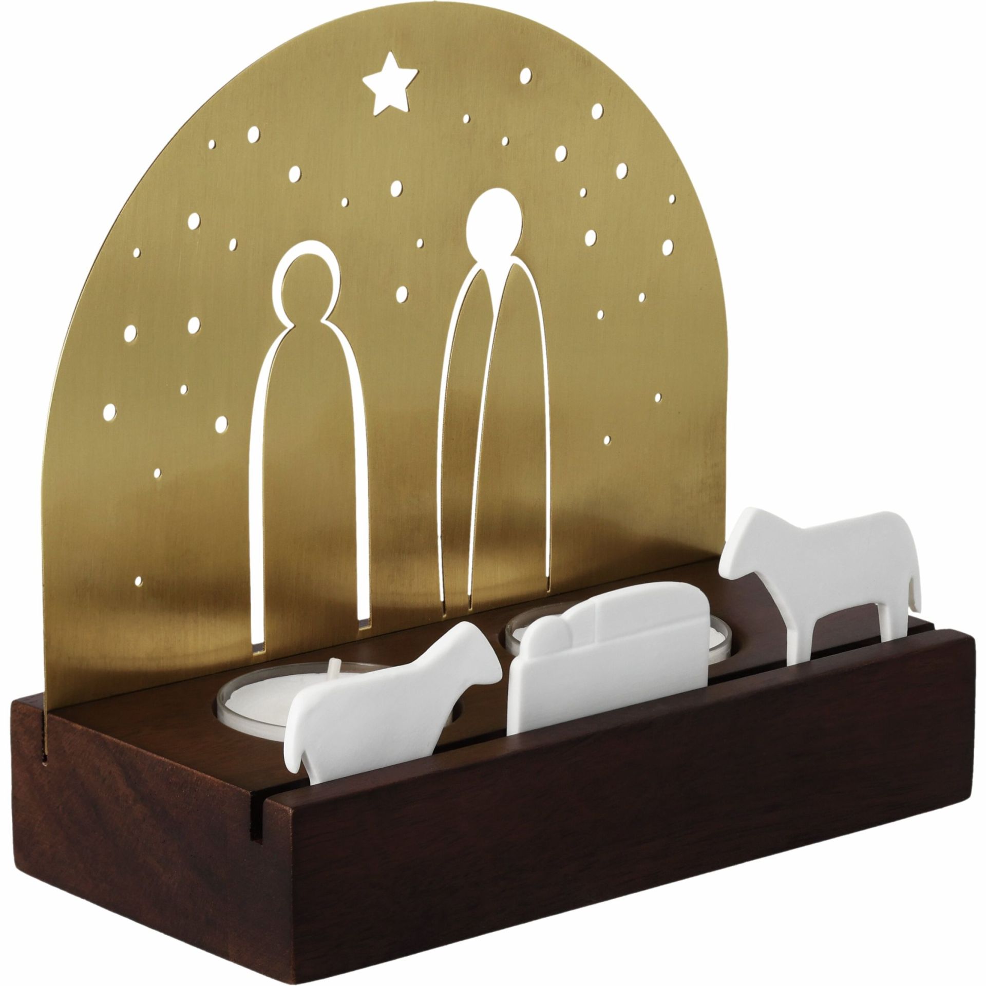 Licht object Kerststal Wielen