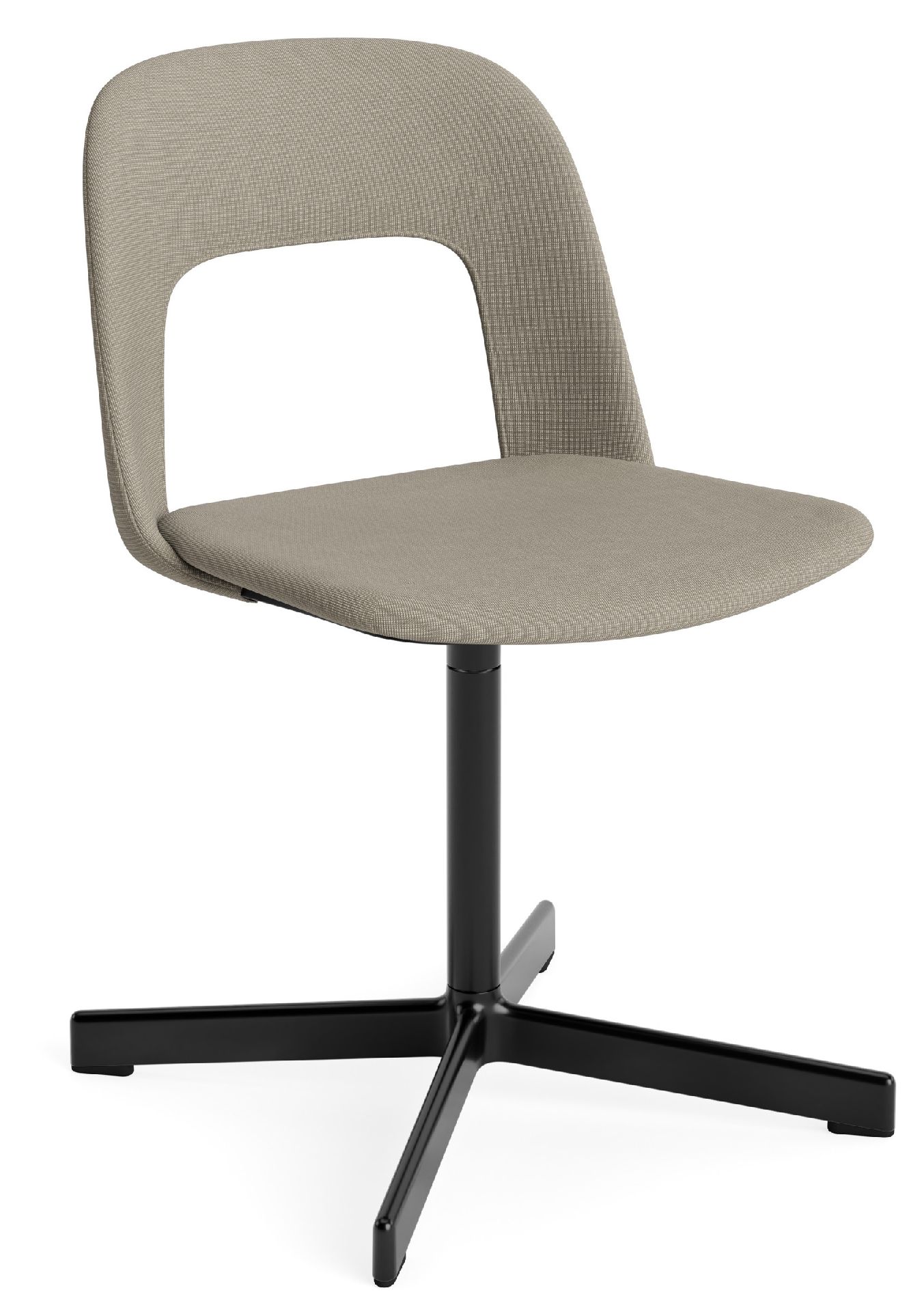 Layout Side Chair 134 stoel met vierpotig draaivoet van Hay
