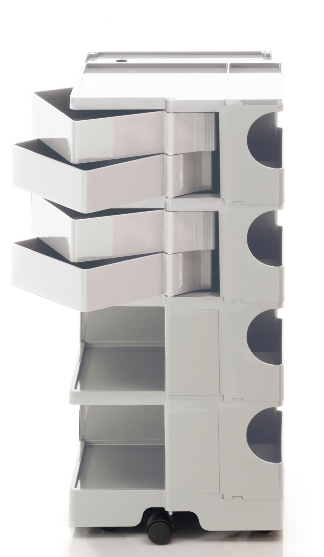 Boby Rollcontainer B-Line mit Schubladen und Ablagefächern, ideal für Büro und Arbeitszimmer.