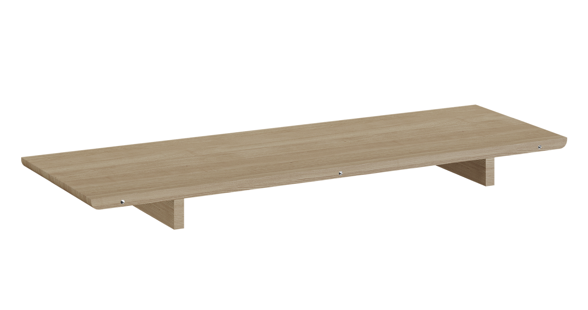 Einlegeplatte für Northern Expand Circular Esstisch aus hellem Holz, zur Erweiterung der Tischfläche.