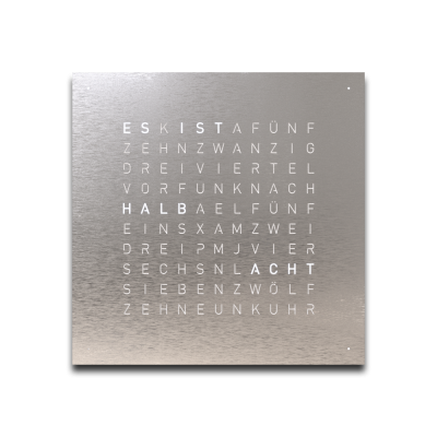 Voorpagina voor Earth 45 wandklok QLOCKTWO