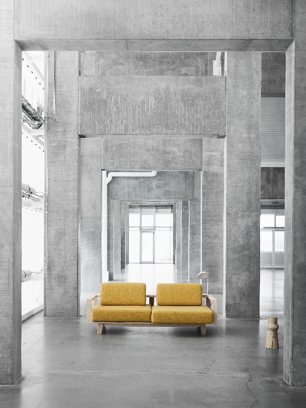 Houten bank / slaapbank Softline