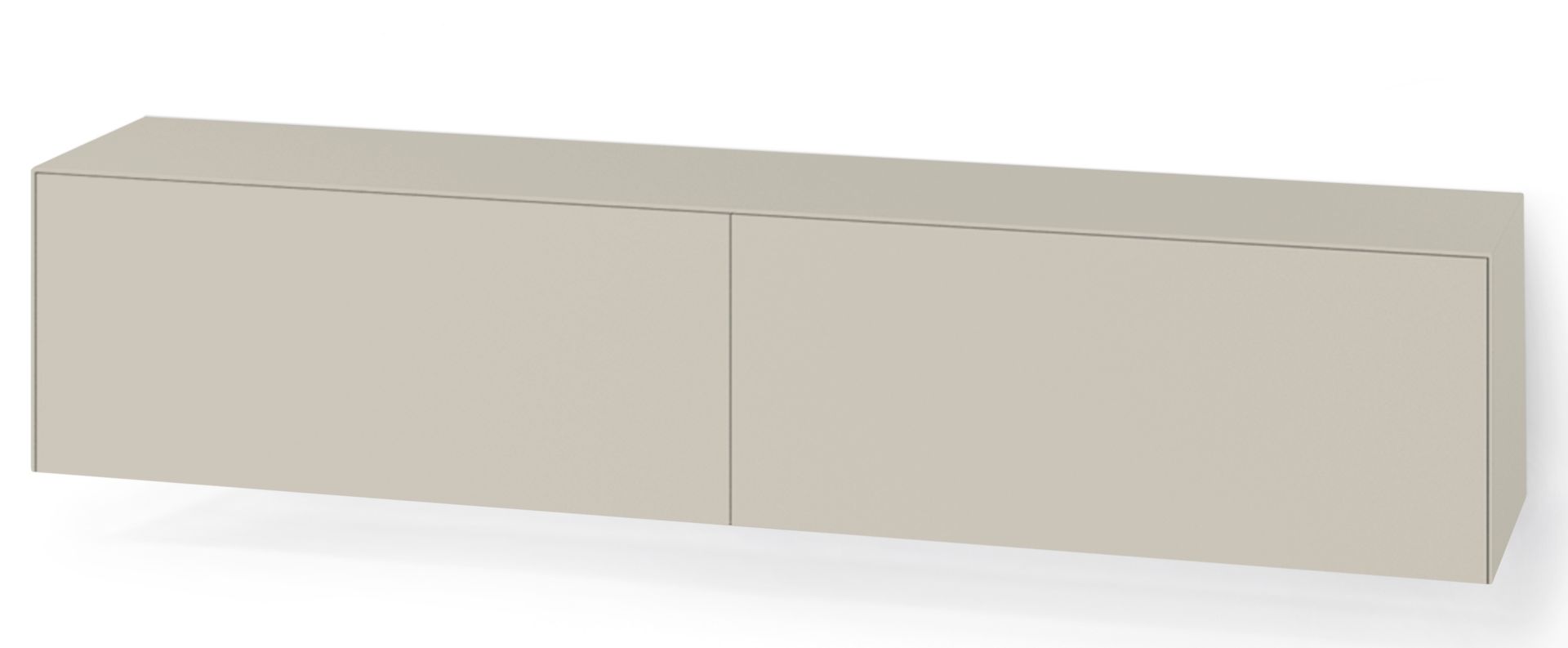 Beige Nex Pur Box von Piure mit Schubkasten, modernes Wandregal für Wohnzimmer und Büro.