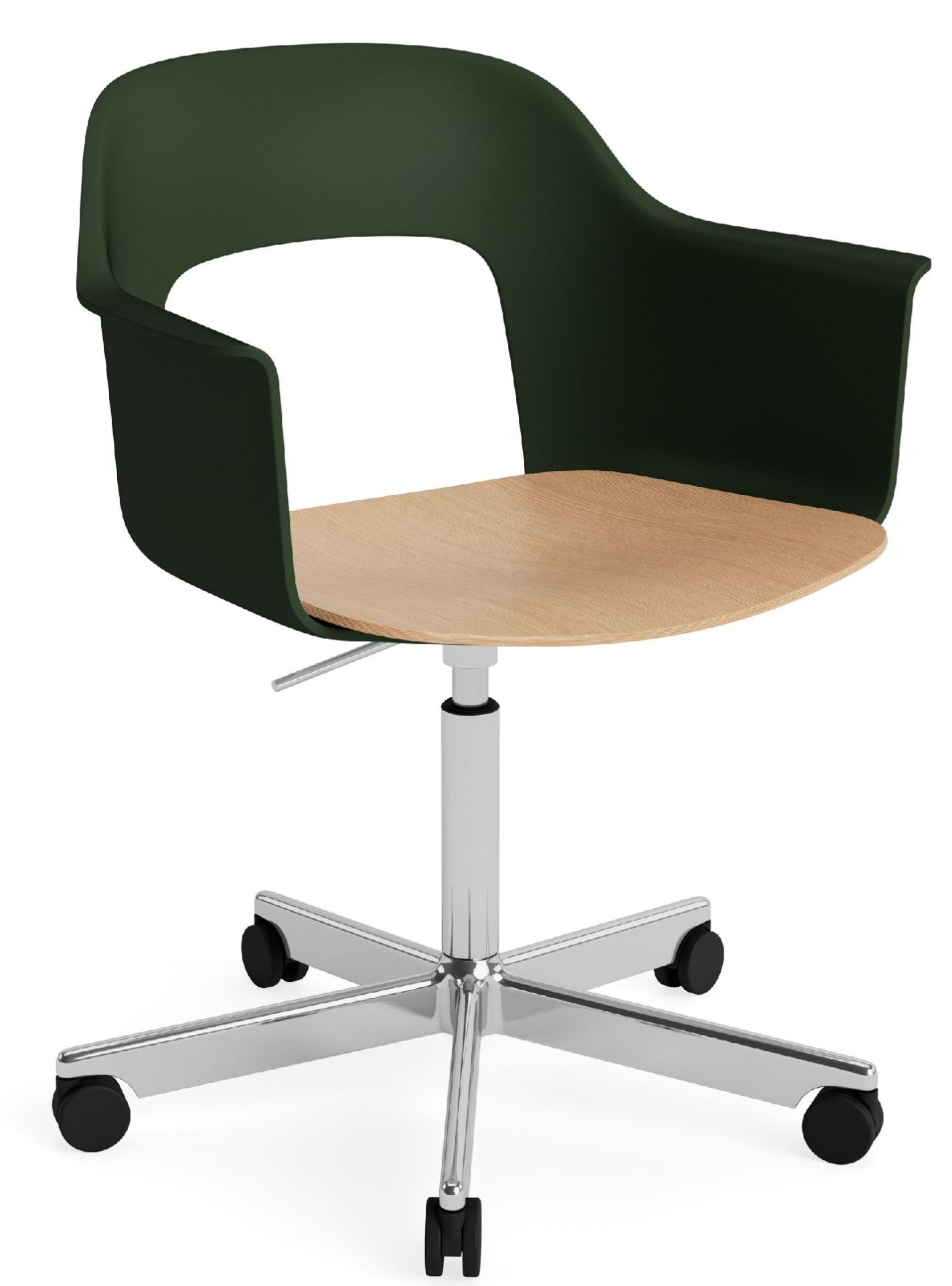 Layout Armchair 242 Fauteuil met 4-sterrenvoet, gasveer en draaifunctie Hay
