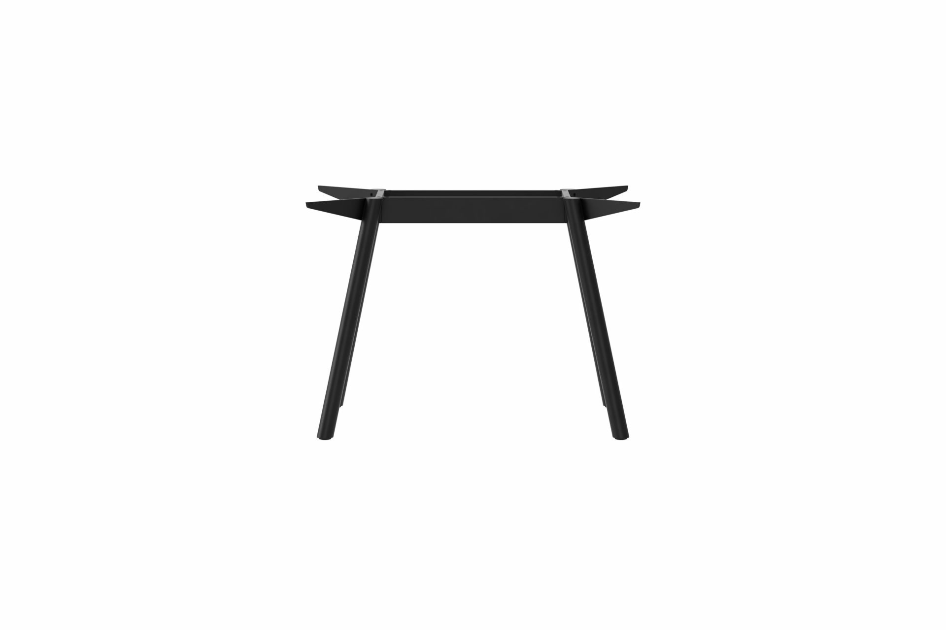 Schwarzes Masa Tischgestell von New Tendency aus Stahl, minimalistisches Design für Esstische und Schreibtische.