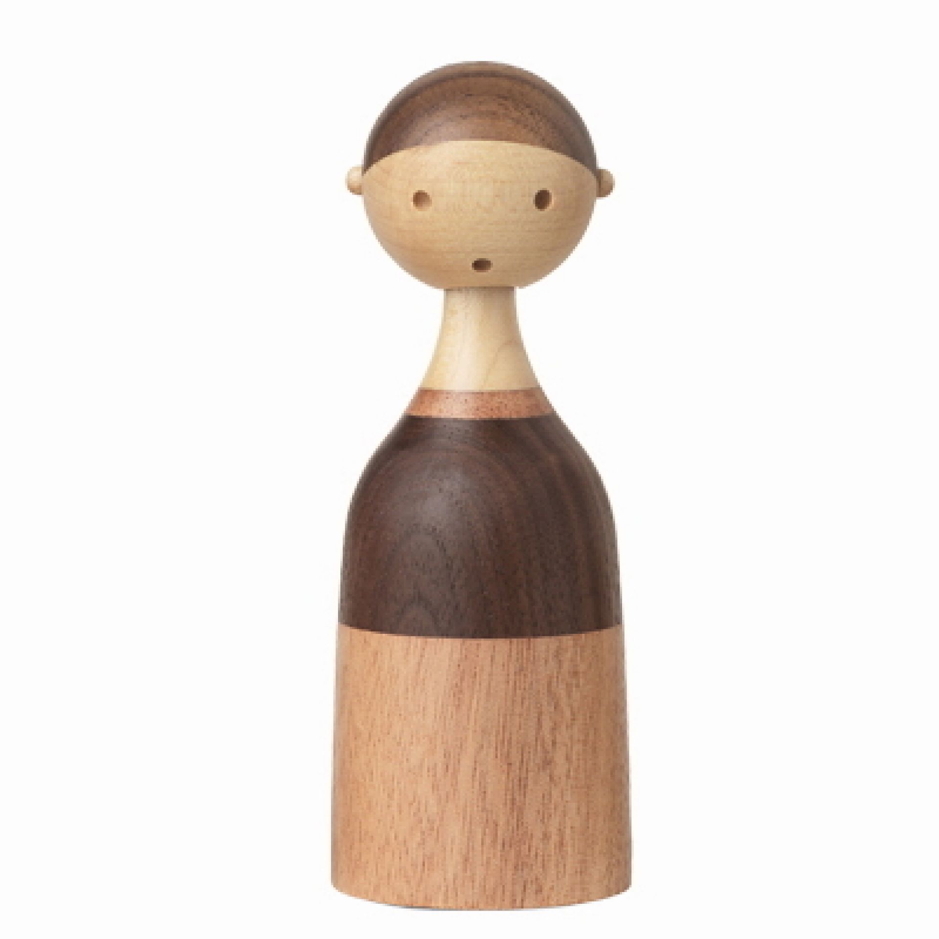 Kin Holzfigur Papa Architectmade EINZELSTÜCK: Dekorative Holzfigur, handgefertigte Designobjekt für Liebhaber skandinavischer Kunst.