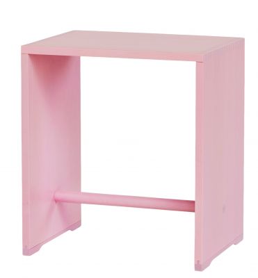Rosa Ulmer Hocker Max Bill LIMITED EDITION aus Holz, vielseitig als Sitzmöbel, Beistelltisch oder Nachttisch nutzbar.
