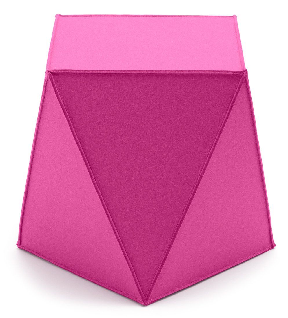 Brilli Sitzmöbel HEY-SIGN in Pink: Moderner Filzhocker als stilvolles Wohnaccessoire und bequeme Sitzgelegenheit.