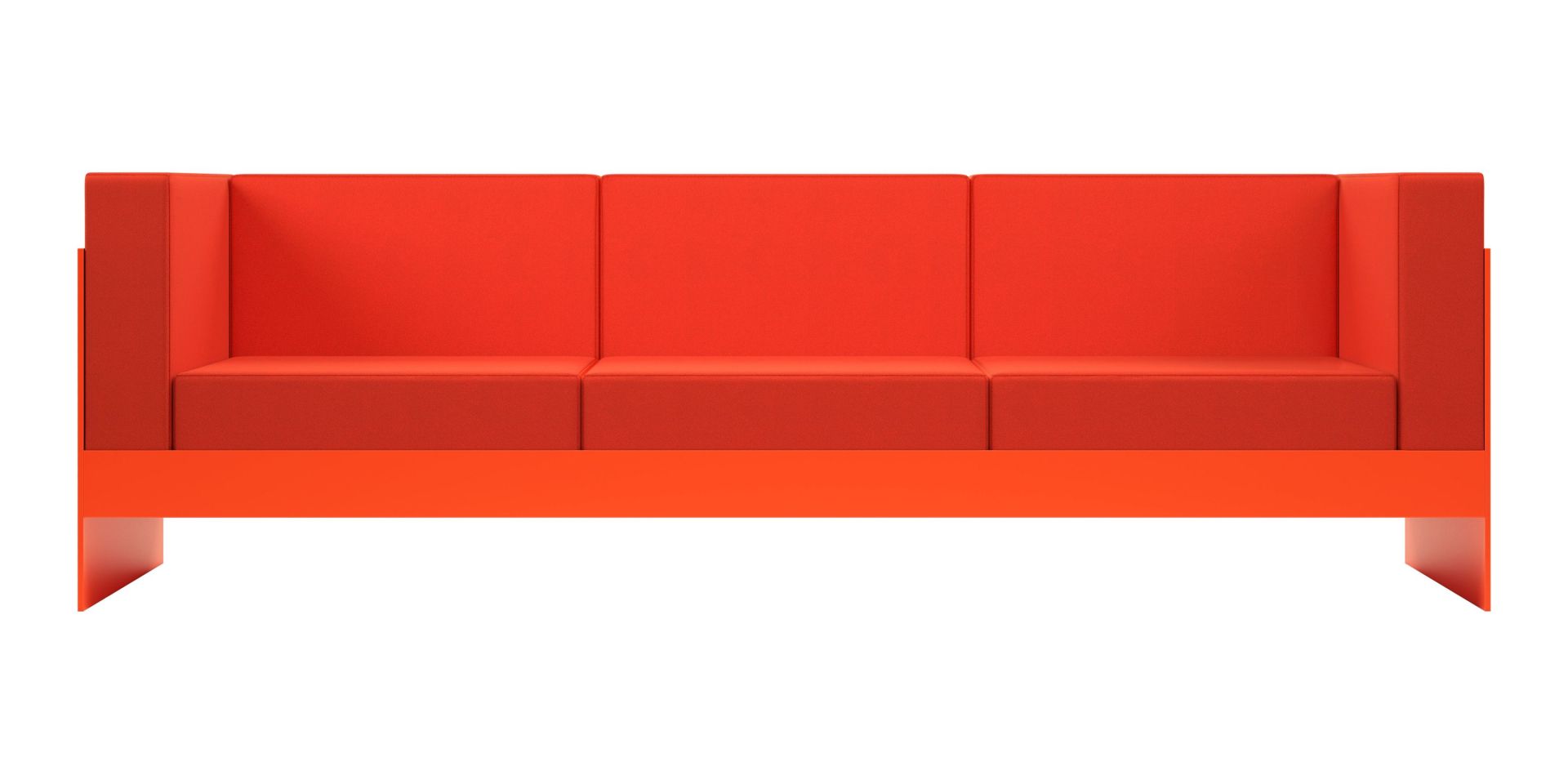 Standaardbank 242 x 81 x 74 cm oranje New Tendency