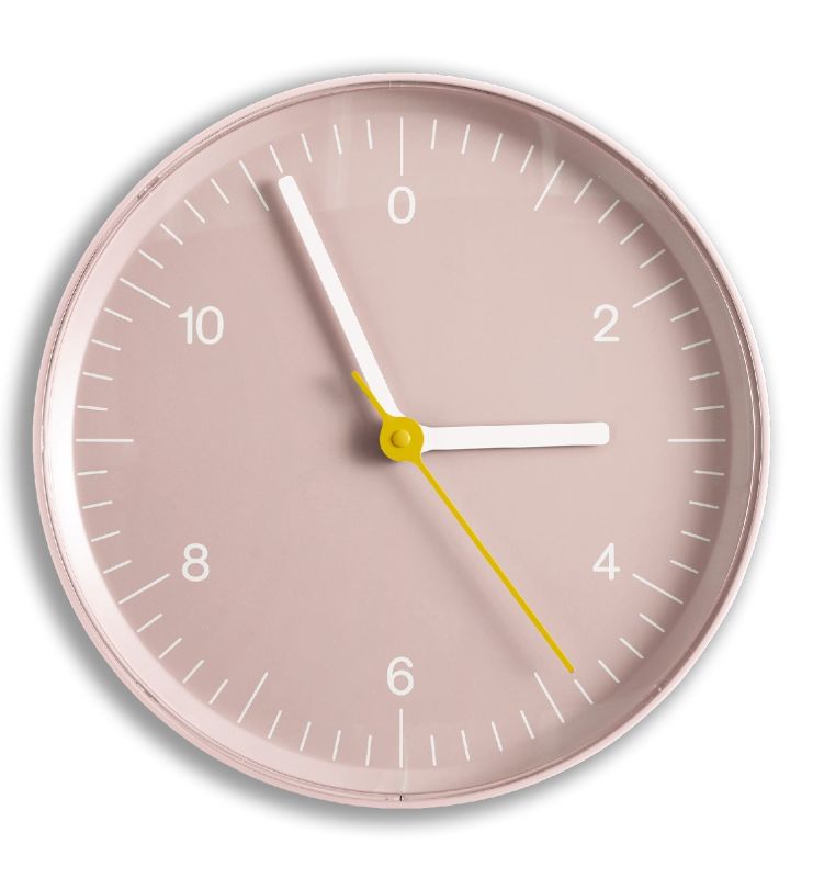 Wandklok Hay Pink