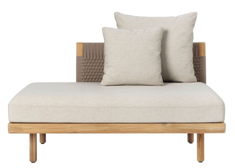 E530 Embrace Sofa Modul Outdoor von Carl Hansen & Søn mit zwei Kissen.