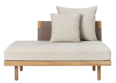 E530 Embrace Sofa Modul Outdoor von Carl Hansen & Søn mit zwei Kissen.
