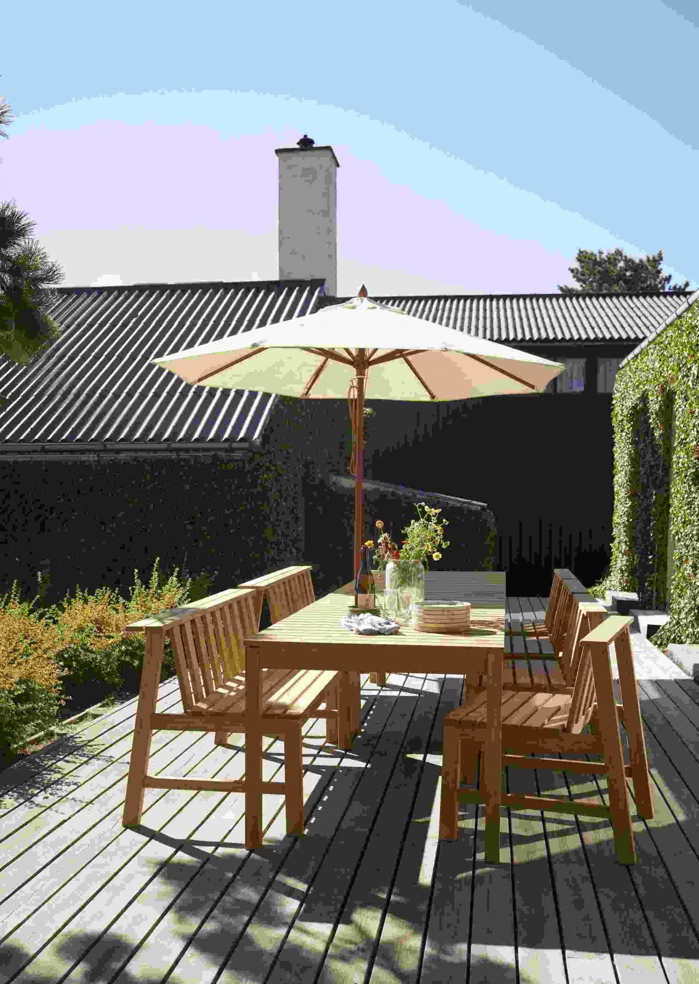 Messina-parasol Skagerak by Fritz Hansen Ø 210 cm / Gebroken wit