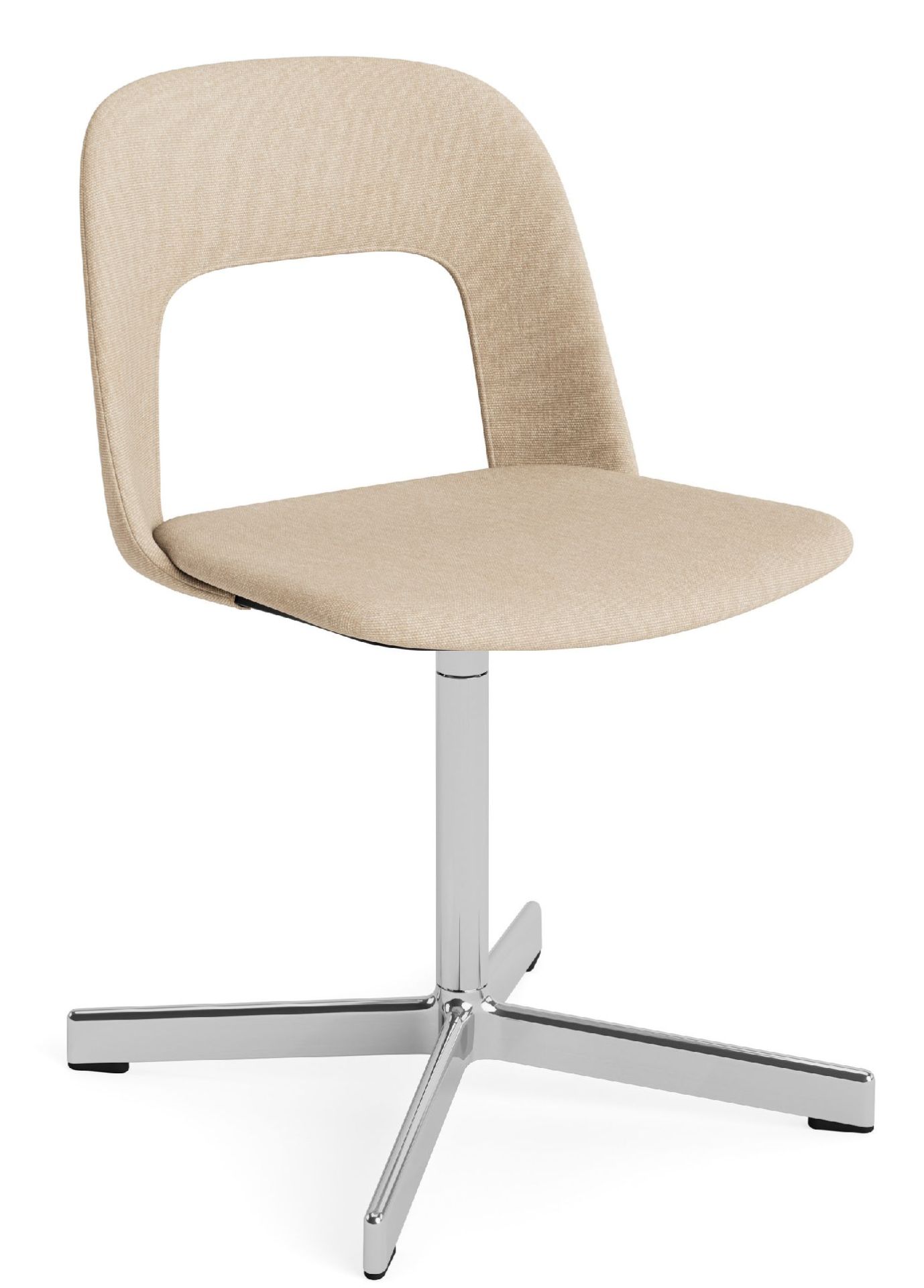 Layout Side Chair 134 stoel met vierpotig draaivoet van Hay