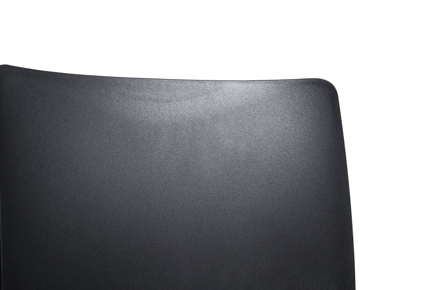 Detailaufnahme der anthrazitfarbenen Elementaire Outdoor Stuhl Rückenlehne von Hay, ideal für Garten und Terrasse.