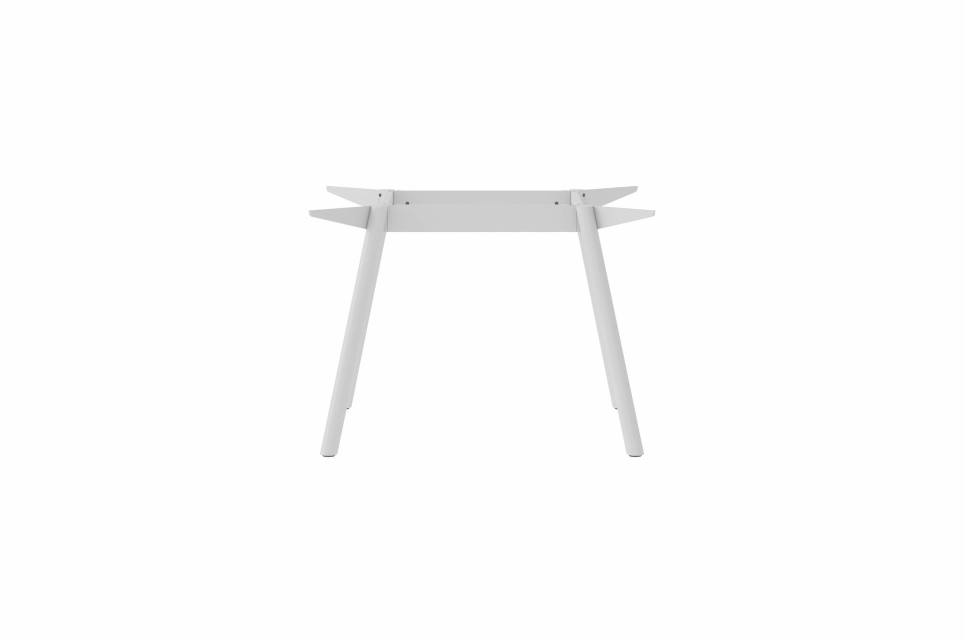 Weißes Masa Tischgestell aus Stahl von New Tendency, minimalistisches Design mit vier Beinen.