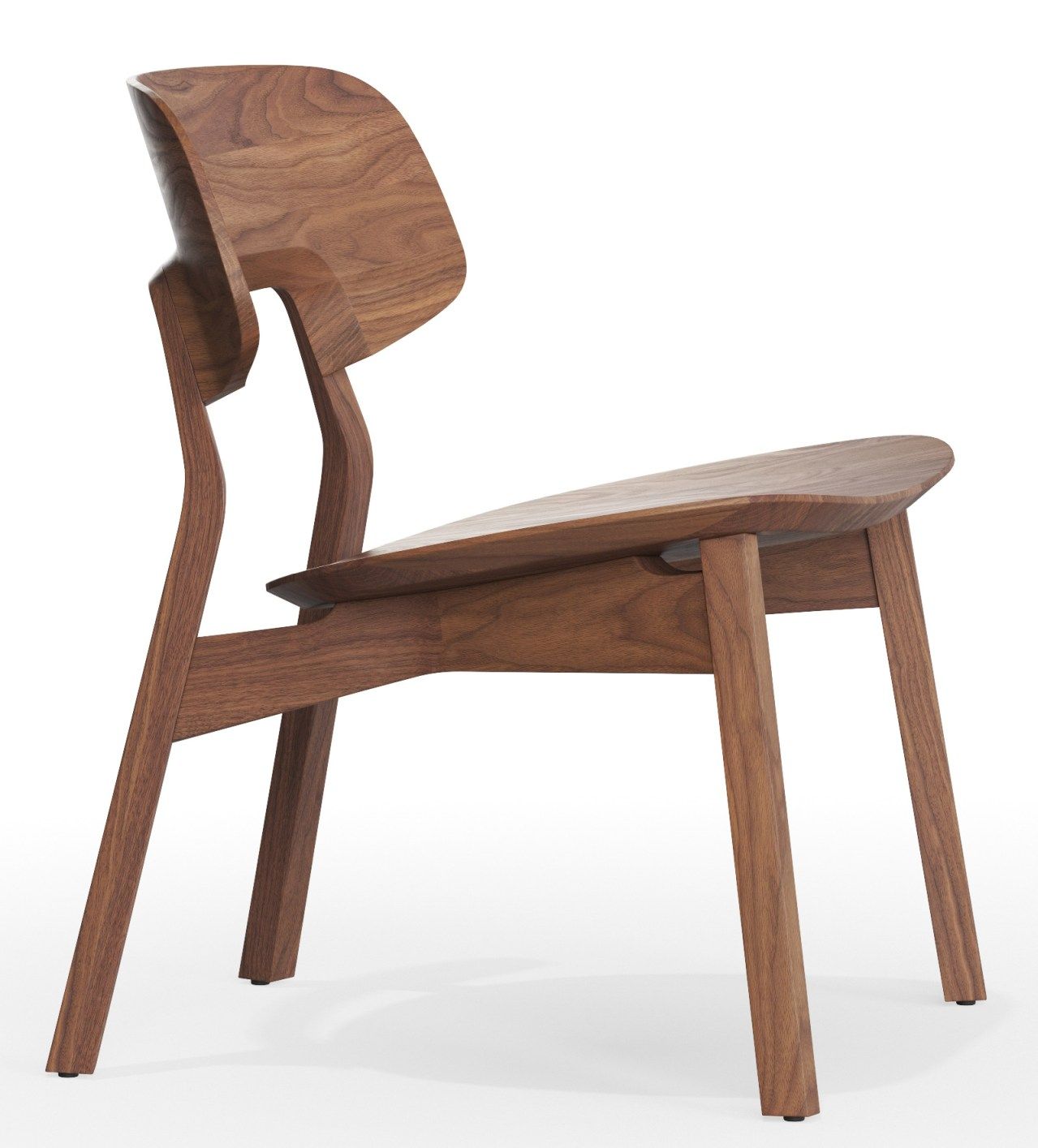 Bild eines Nonoto Lounge Chairs: Cocktailsessel aus Holz, modernes Design für Wohnzimmer und Lounge.