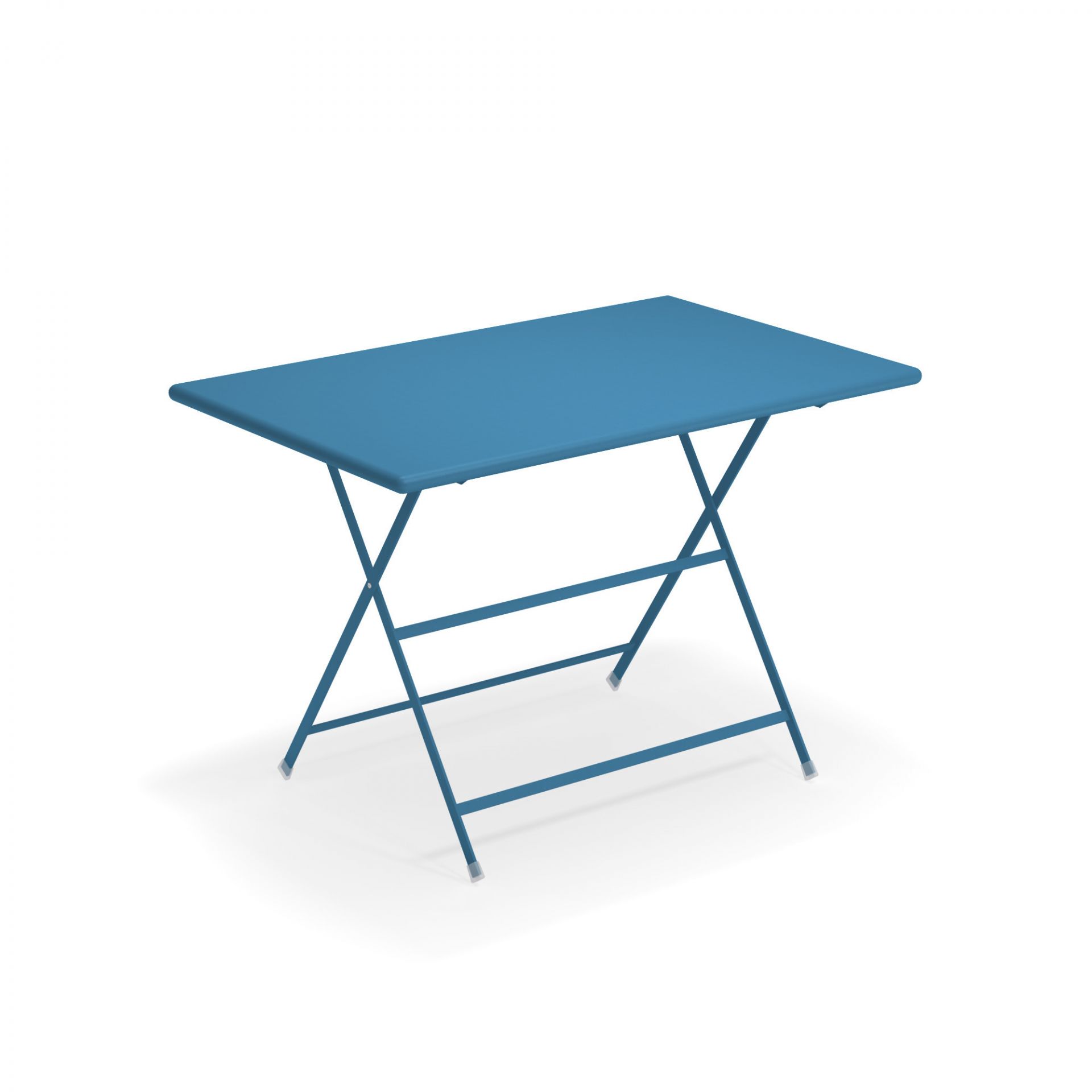 Blauer Arc en Ciel Klapptisch 110 cm von emu, ideal für Garten, Balkon und Terrasse.