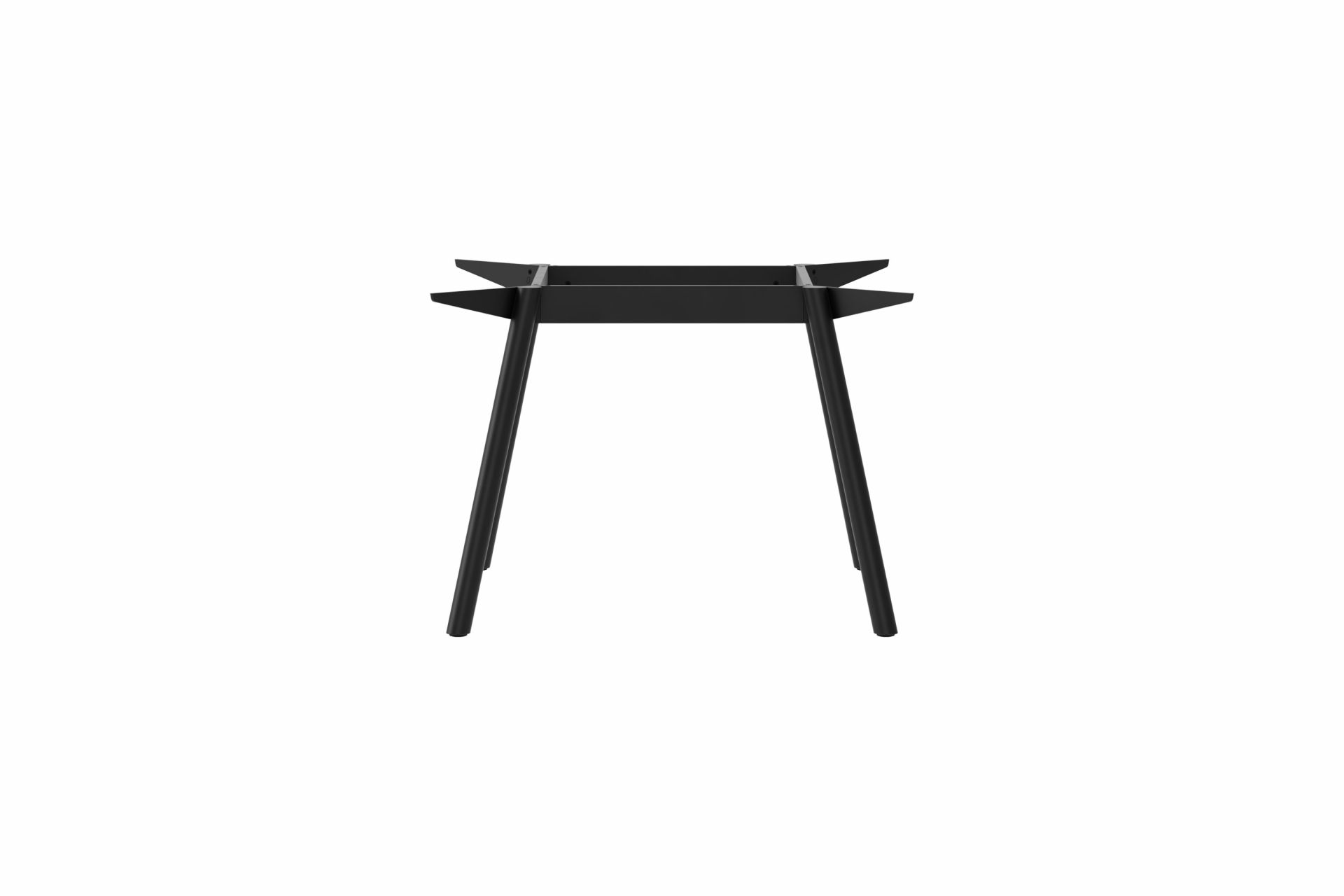 Schwarzes Masa Tischgestell von New Tendency aus Stahl, minimalistisches Design für Esstische und Schreibtische.