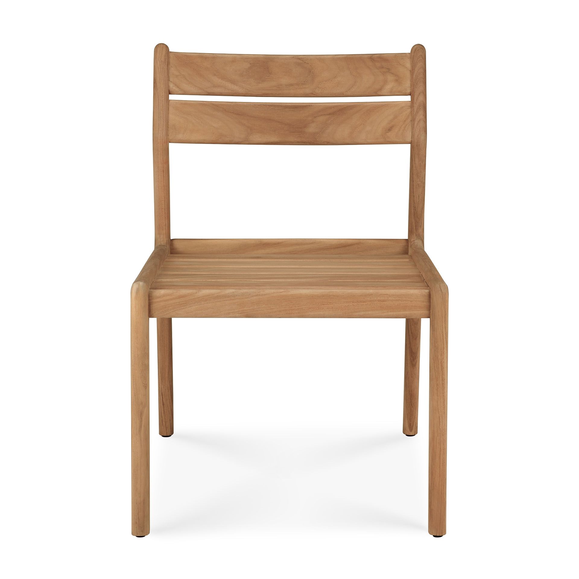 Jack Outdoor Stuhlgestell aus Teakholz von Ethnicraft, Ansicht von vorne, Gartenmöbel, nachhaltiges Design.