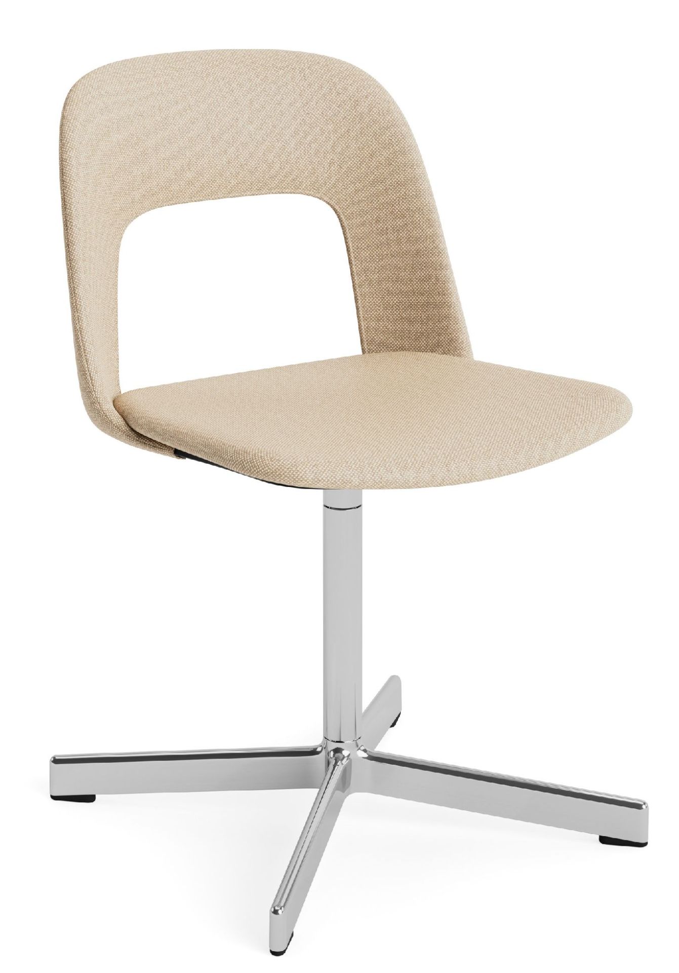 Layout Side Chair 134 stoel met vierpotig draaivoet van Hay