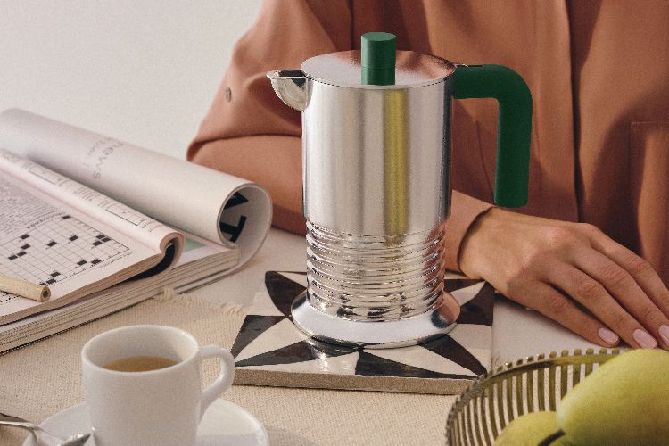 PM01/6 AGR Vite Espressomachine voor 6 kopjes Groen Alessi 