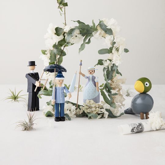 Songbirds Zangvogels Houten figuur Nachtegaal Kay Bojesen
