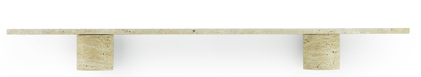 Sten Regal 120 cm von Normann Copenhagen aus Travertin, minimalistisches Design für moderne Wohnräume.