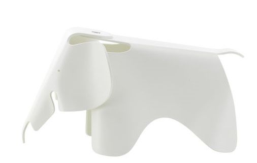 Eames Elephant Small klein RE Vitra Wit