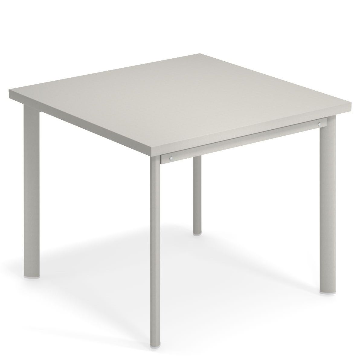 Quadratischer, grauer Star Tisch Outdoor von Emu mit minimalistischem Design für Garten und Terrasse.