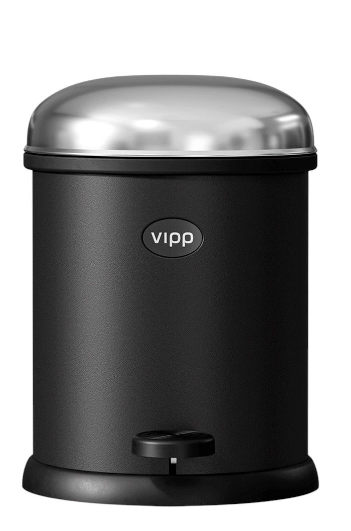 VIPP12 / VIPP 12 Afvalemmer met pedaal 3 l Vipp Zwart