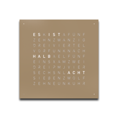 Voorpagina voor Earth 45 wandklok QLOCKTWO