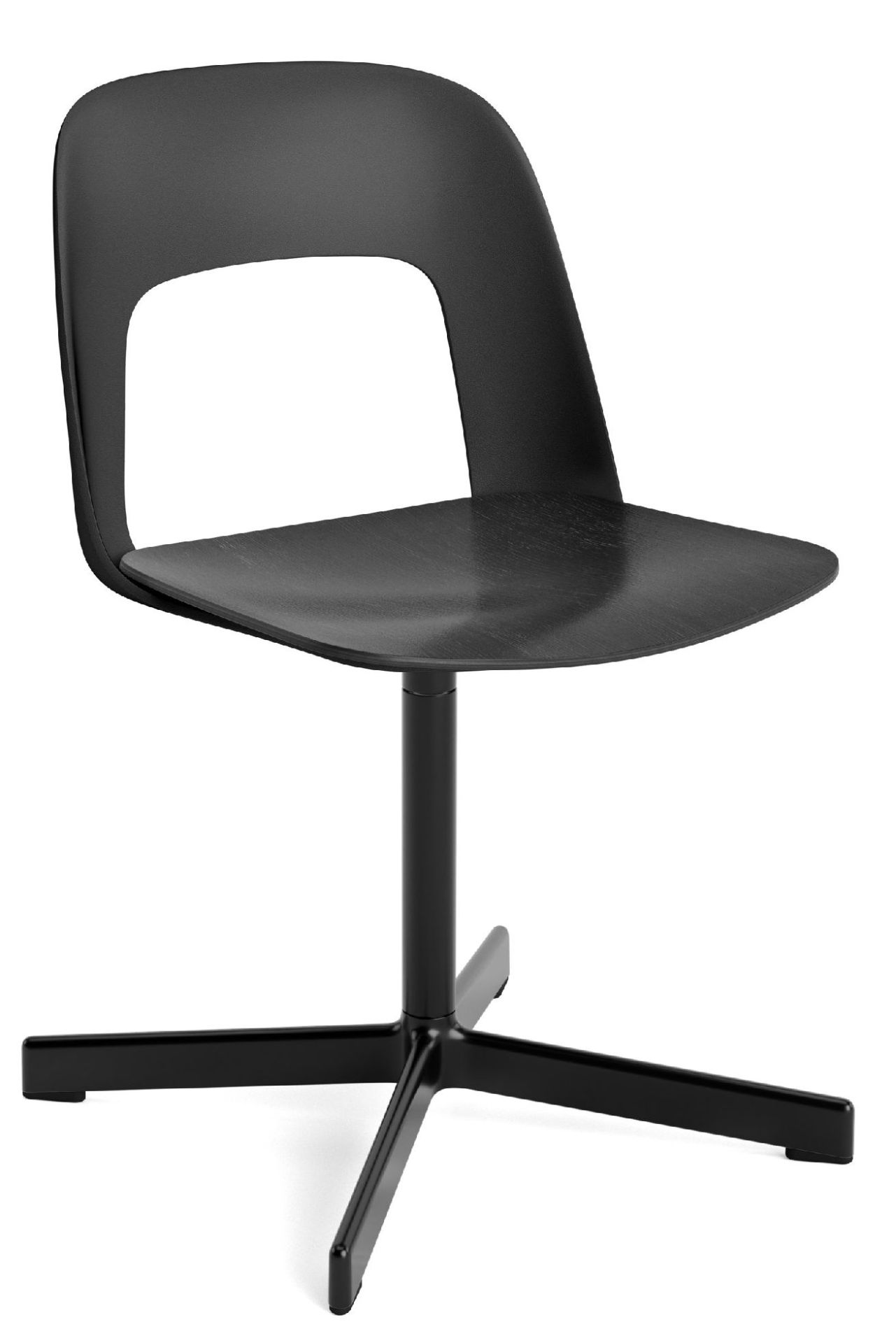 Layout Side Chair 132 stoel met vierpotig draaivoet Hay
