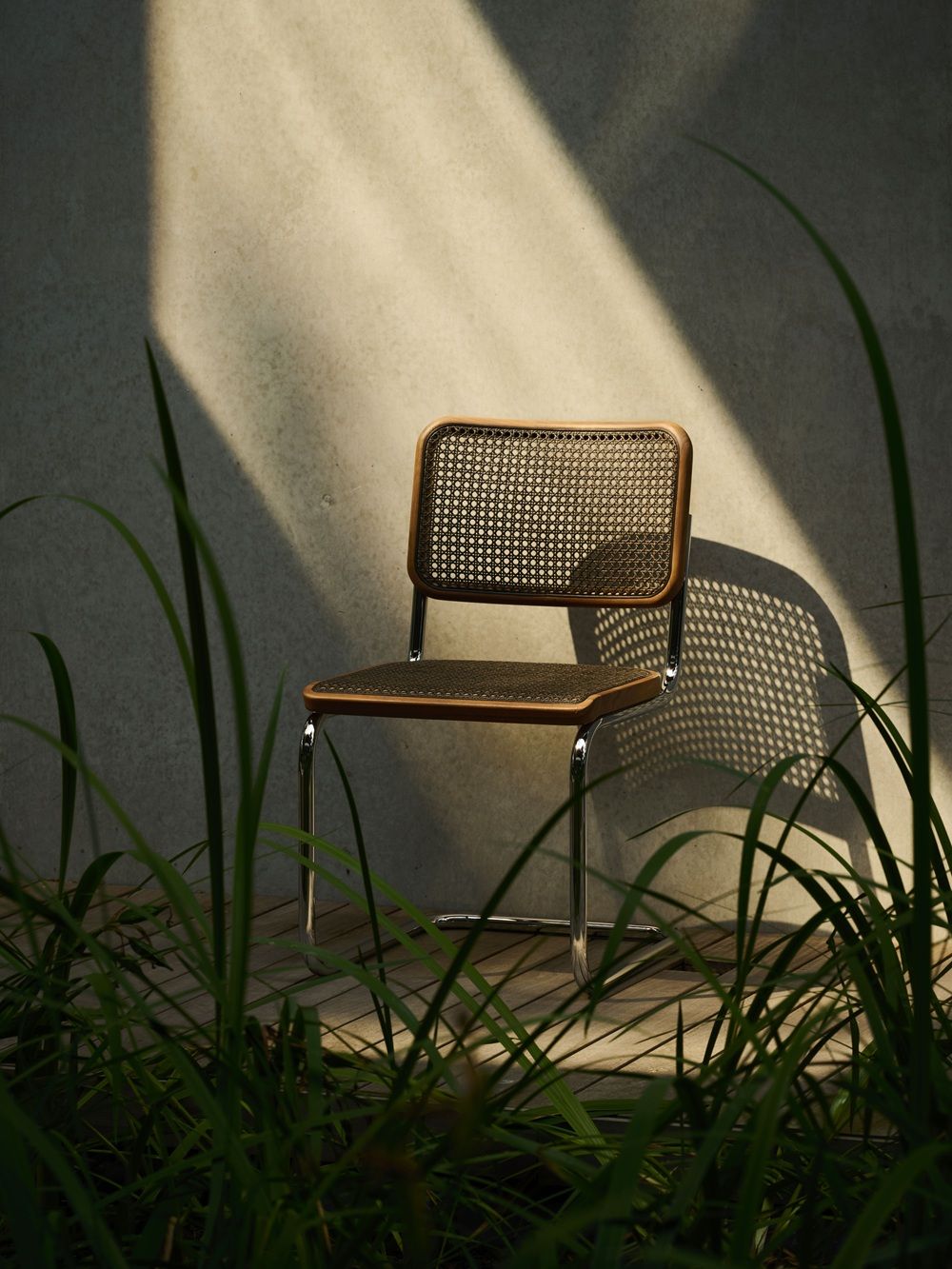 S 32 V Stalen buis Klassieker Freischwinger CHROOM/NATUUR Thonet VOORKEURSCOMBINATIE